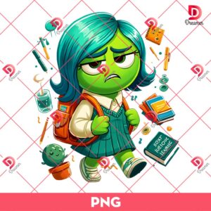 Disgust Back To School PNG, Inside Out Back To School PNG