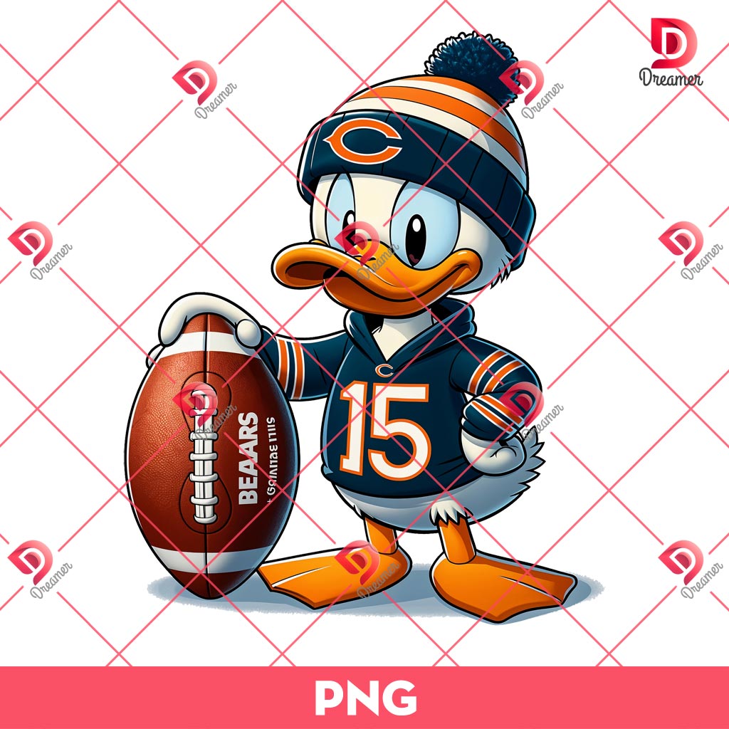 Donald Chicago Bears NFL Football PNG, Disney Donald Duck Sport NFL PNG 1 Donald Chicago Bears NFL Football PNG, Disney Donald Duck Sport NFL PNG