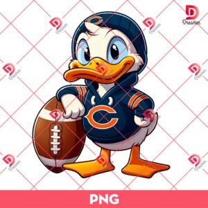 Donald Duck Chicago Bears Player PNG, Disney Donald NFL Chicago Bears Football PNG