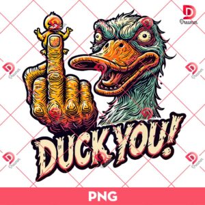 Duck You Funny Animals PNG, Funny Scary Duck PNG
