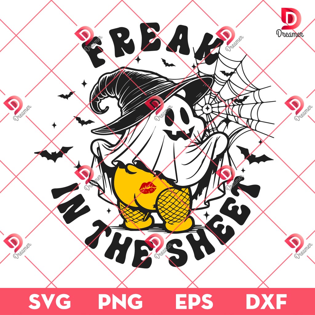 Freak In The Sheet SVG PNG, Funny Ghost Halloween SVG PNG 1 Freak In The Sheet SVG PNG, Funny Ghost Halloween SVG PNG