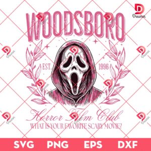 Ghostface Horror Killer Halloween SVG PNG, Horror Film Club SVG PNG