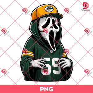 Bundle Green Bay Packers PNG Design, NFL Packers Football PNG Bundle, Bundle NFL Cartoon Football 90 Green Bay Packers Ghostface PNG, Horror Characters NFL Football PNG
