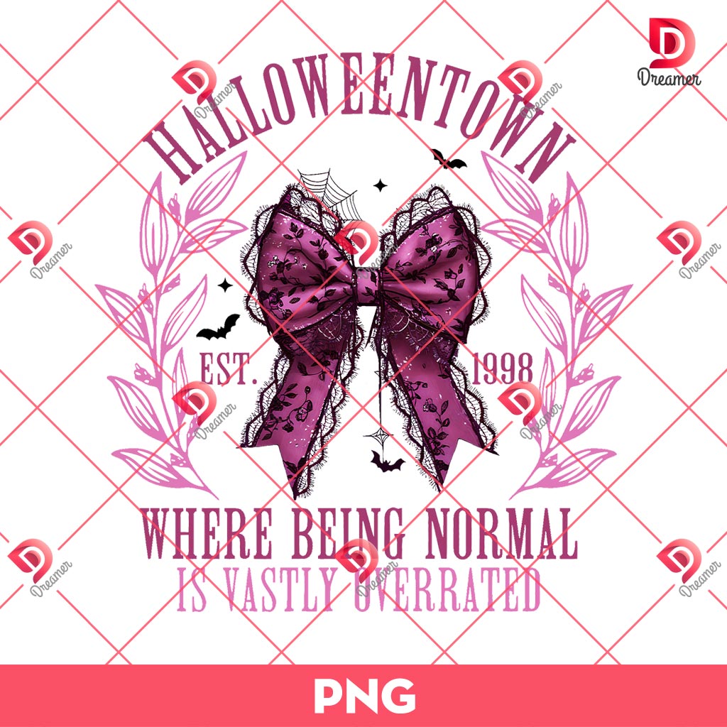 Halloweentown EST 1998 PNG, Coquette Halloween PNG 1 Halloweentown EST 1998 PNG, Coquette Halloween PNG