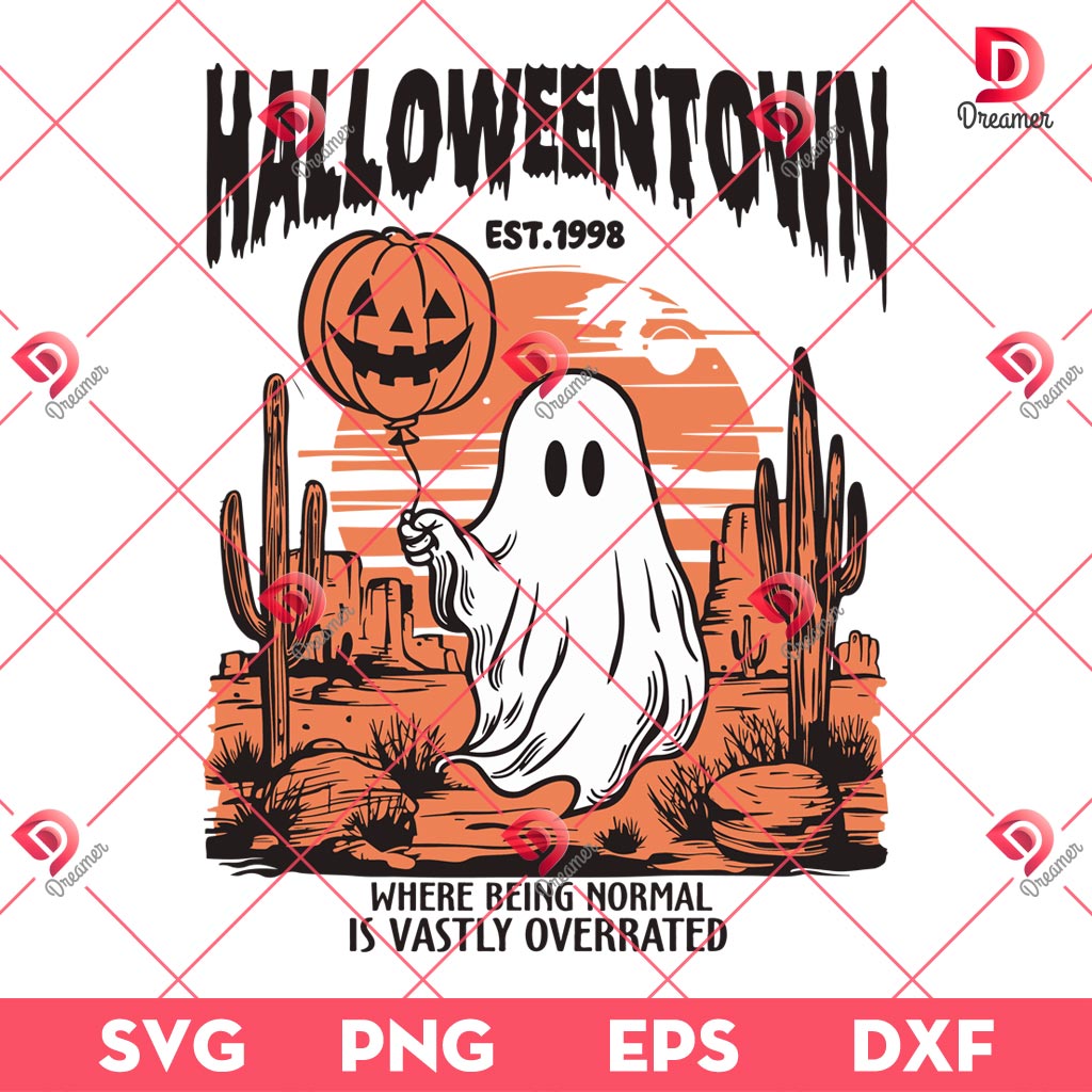 Halloweentown EST 1998 SVG PNG, Halloween Ghost And Pumpkin PNG SVG 1 Halloweentown EST 1998 SVG PNG, Halloween Ghost And Pumpkin PNG SVG