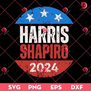 Harris Shapiro 2024 SVG PNG, Kamala Harris For President 2024 SVG PNG
