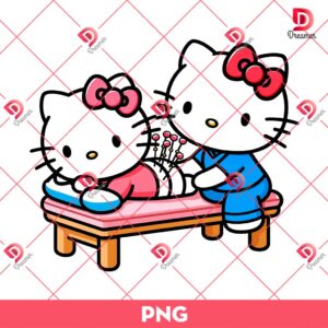 Hello Kitty Acupuncture PNG, Hello Kitty Doctor PNG