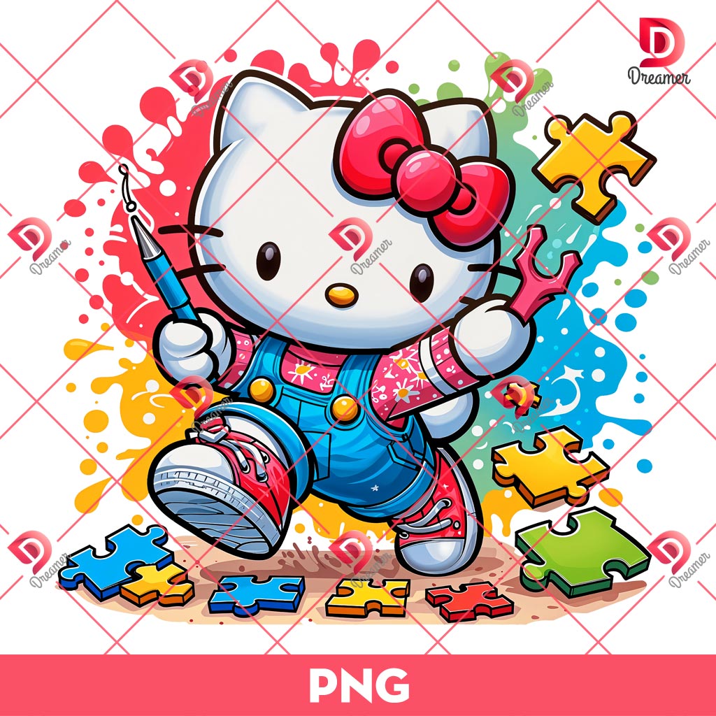 Hello Kitty Autism PNG, Autism Awareness Hello Kitty PNG, Puzzle Piece Autism PNG 1 Hello Kitty Autism PNG, Autism Awareness Hello Kitty PNG, Puzzle Autism PNG