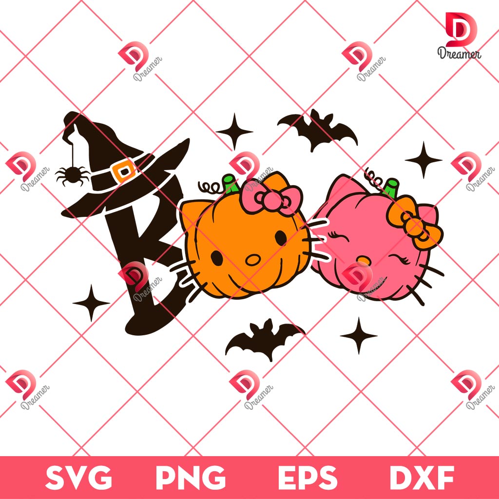 Hello Kitty Boo Halloween Pumpkin SVG PNG, Hello Kitty Halloween SVG PNG 2 Hello Kitty Boo Halloween Pumpkin SVG PNG, Hello Kitty Halloween SVG PNG