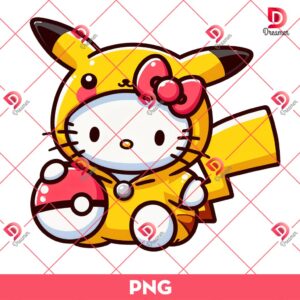 Hello Kitty Cosplay Pikachu PNG, Pokemon Kitty PNG, Hello Pikachu PNG