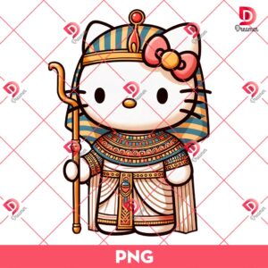 Hello Kitty Pharaoh PNG, Ancient Egyptian Hello Kitty PNG