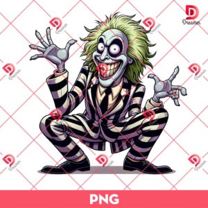 Here Comes Beetlejuice PNG, Beetlejuice Movie PNG, Horror Character PNG
