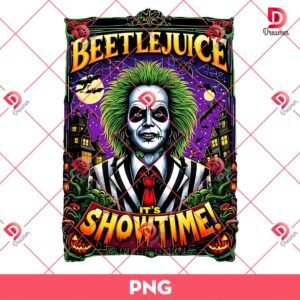 Horror Beetlejuice It's Showtime PNG, Horror Halloween Beetlejuice PNG