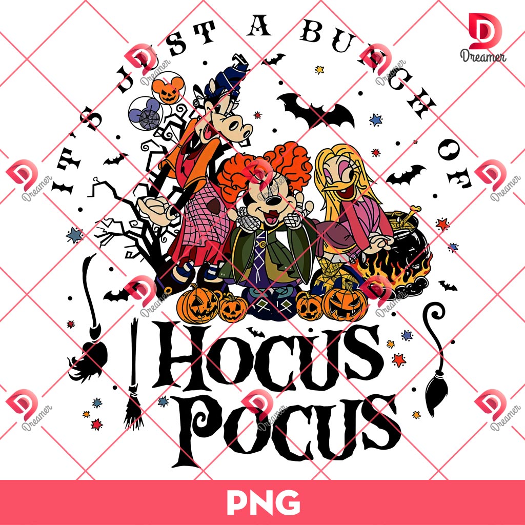 It's Just A Bunch Of Hocus Pocus Disney Friends PNG, Mickey Minnie Hocus Pocus PNG, Disney Halloween PNG 1 It's Just A Bunch Of Hocus Pocus Disney Friends PNG, Mickey Minnie Hocus Pocus PNG, Disney Halloween PNG