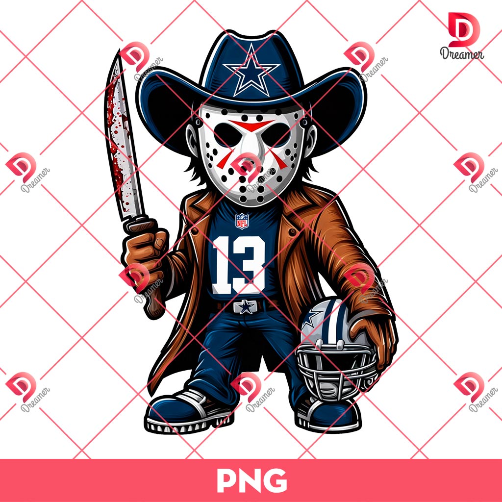 Jason Voorhees Dallas Cowboys PNG, Horror Killer Football PNG 1 Jason Voorhees Dallas Cowboys PNG, Horror Killer Football PNG