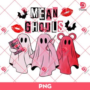 Mean Ghouls Ghost PNG, Boo Book PNG, Cute Ghost Halloween PNG