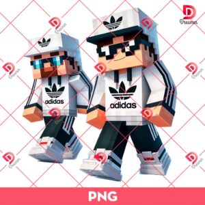 Minecraft Character Wearing Adidas Outfits PNG, Minecraft Adidas PNG