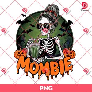 Mombie Girl Halloween PNG, Skeleton Mom Halloween PNG
