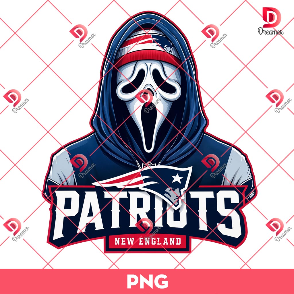 New England Patriots Ghostface PNG, Horror Characters NFL Football PNG 1 New England Patriots Ghostface PNG, Horror Characters NFL Football PNG
