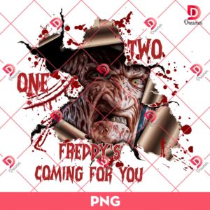 One Two Freddy Coming For You Halloween PNG, Horror Halloween PNG