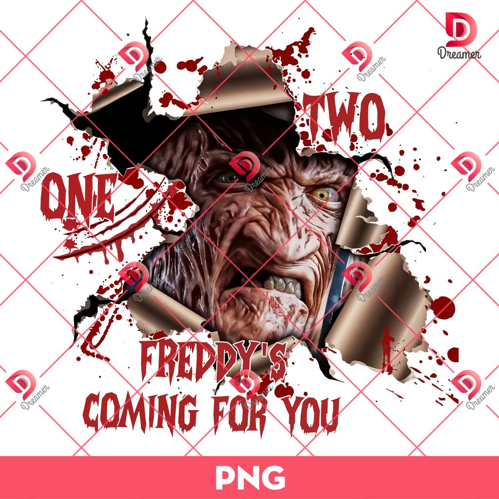 One Two Freddy Coming For You Halloween PNG, Horror Halloween PNG 1 One Two Freddy Coming For You Halloween PNG, Horror Halloween PNG