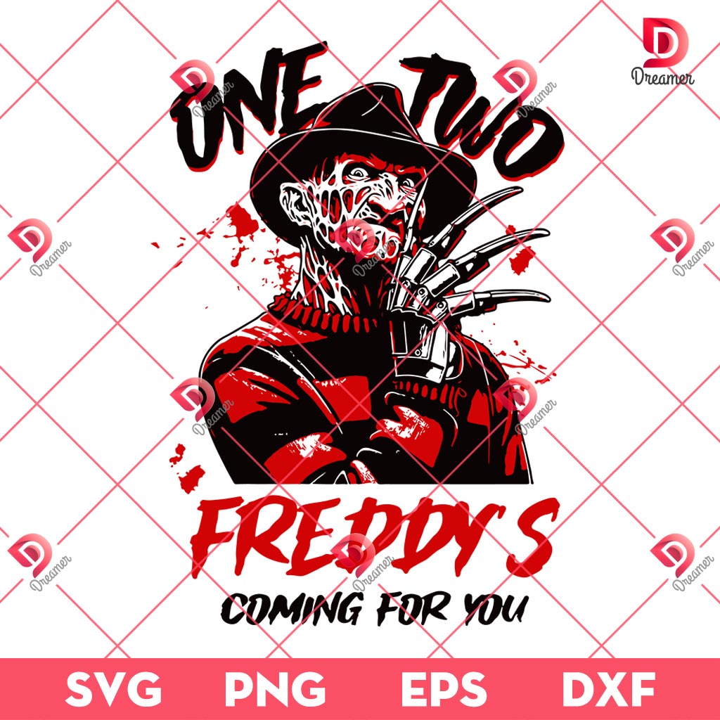 One Two Freddys Coming For You SVG PNG, Horror Characters Halloween SVG PNG 1 One Two Freddys Coming For You SVG PNG, Horror Characters Halloween SVG PNG