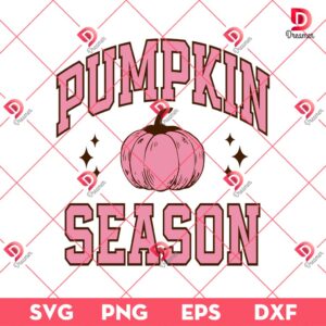Pink Pumpkin Season SVG PNG, Spooky Season SVG PNG, Pumpkin Halloween PNG SVG