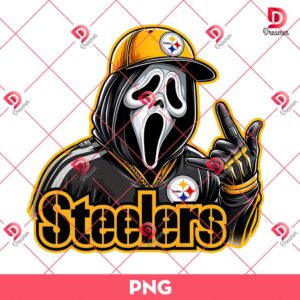 Bundle Pittsburgh Steelers NFL PNG, Football Steelers Cartoon Characters Bundle PNG 75 Pittsburgh Steelers Ghostface PNG, Horror Characters NFL Football PNG