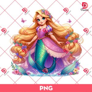 Rapunzel Mermaid Disney Princess PNG