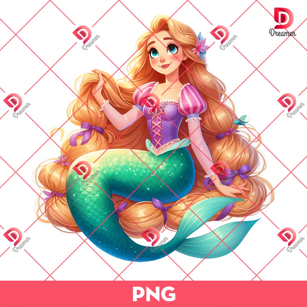 Rapunzel Mermaid Princess PNG, Disney Princess PNG 1 Rapunzel Mermaid Princess PNG, Disney Princess PNG