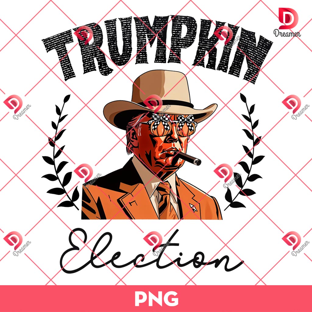 Retro Trumpkin Halloween Election PNG, Funny Trump Halloween PNG 2 Retro Trumpkin Halloween Election PNG, Funny Trump Halloween PNG