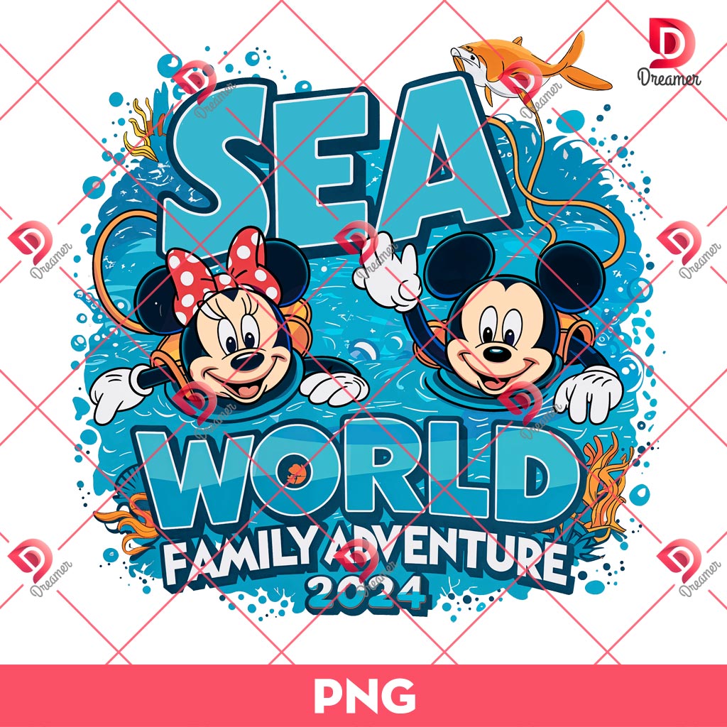 Sea World Family Adventure 2024 PNG, Disney Mickey Minnie 2024 PNG 1 Sea World Family Adventure 2024 PNG, Disney Mickey Minnie 2024 PNG