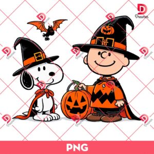 Snoopy And Charlie Brown Halloween PNG, Cartoon Halloween PNG