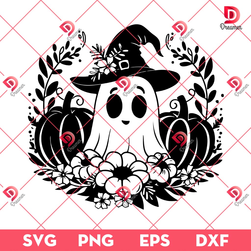 Spooky Ghost Halloween SVG PNG, Halloween Fall Pumpkins SVG PNG 1 Spooky Ghost Halloween SVG PNG, Halloween Fall Pumpkins SVG PNG
