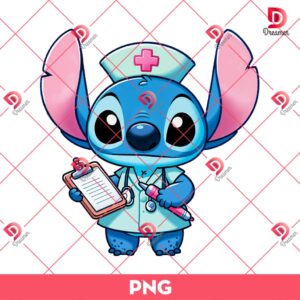 Stitch Medical Assistance Nurse PNG, Stitch Nurse PNG, Stitch In Hospital PNG