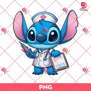 Stitch Medical Assistance PNG, Stitch Nurse In Hospital PNG