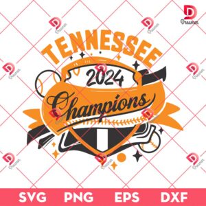 Tennessee Champions 2024 Baseball SVG PNG, Tennessee Volunteers SVG PNG
