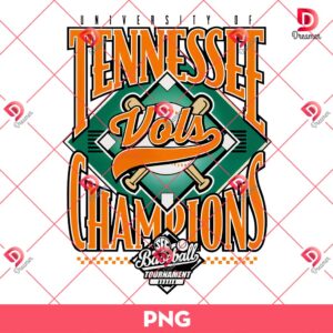 Tennessee Vols Champion Baseball PNG