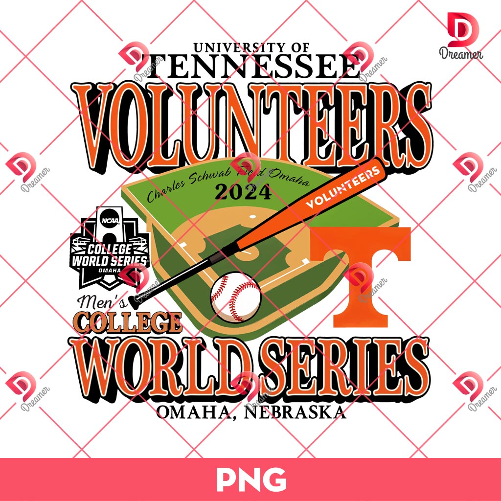 Tennessee Volunteers World Series 2024 PNG 1 Tennessee Volunteers World Series 2024 PNG