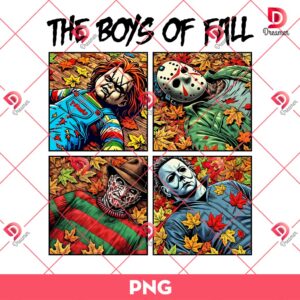 The Boys Of Fall PNG, Halloween Horror Characters PNG, Scary Killers Fall PNG