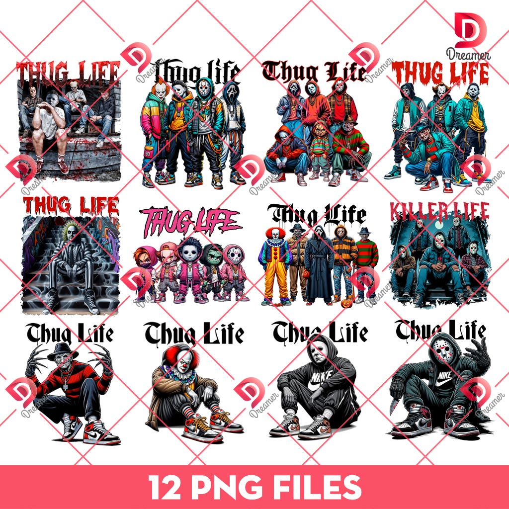 Thug Life Halloween Killers Bundle PNG, Horror Characters Thug Life PNG Bundle 1 Thug Life Halloween Killers Bundle PNG, Horror Characters Thug Life PNG Bundle
