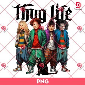 Thug Life Hocus Pocus PNG, Horror Characters Halloween PNG, Thug Life Horror Halloween PNG