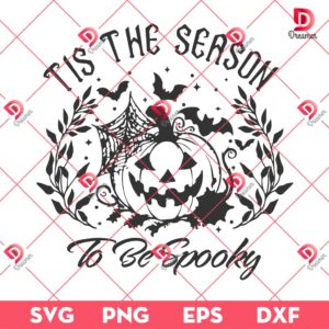 Tis The Season To Be Spooky SVG PNG, Pumpkin Halloween SVG PNG