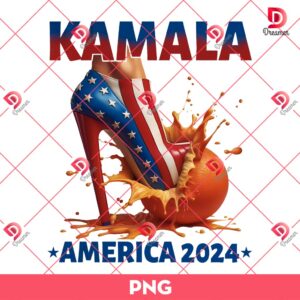 Vote Blue Vote Kamala PNG, High Heels America Flag PNG, Kamala Harris PNG