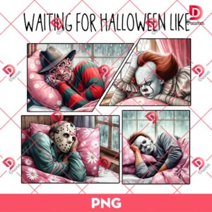 Waiting For Halloween Like Killers PNG, Horror Characters Halloween PNG, Scary Movie Halloween PNG