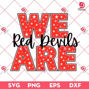 We Are Red Devils SVG PNG EPS DXF