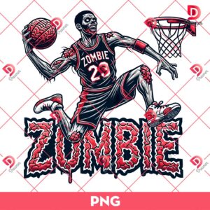 Zombie Sport Basketball PNG, Horror Characters PNG, Halloween PNG