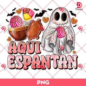 Aqui Espantan PNG, Cute Ghost Halloween PNG