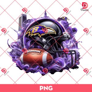 Baltimore Ravens NFL Helmet PNG, Smoke Helmet NFL Football Teams PNG