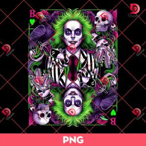 Beetlejuice Card PNG, Horror Character Halloween PNG, Beetlejuice Movie PNG